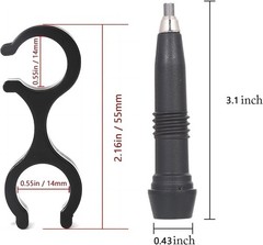 Rubber Trekking Pole Tips Set for All Terrains – 2 Pack