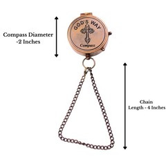 Gods Way Compass, Baptism, Graduation Gift, Boys, Men, Catholic, Inspirational