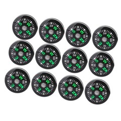 20mm Mini Pocket Oil Compass – 12 Pack for Hiking, Camping & Outdoor Adventures