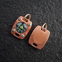 MecArmy CMP2, Copper, EDC Compass, With Fluorescence Glow and Beaded Chain
