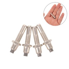 8Pcs Durable Tungsten Steel Trekking Pole Tips Silver for Alpenstock Hiking Use