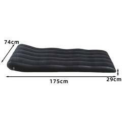 Inflatable Single Sofa Plush Lounge Chair PVC for Pool Beach Outdoor Use