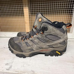 Merrell Moab 2 Men’s Hiking Boots Size 9 Vibram Sole Gray Mesh Suede
