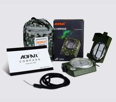 AOFAR Military Compass AF-4580 Lensatic Sighting Navigation, Camouflage