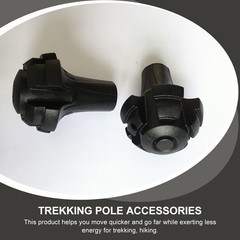4 Pcs Hiking Pole Foot Pads Trekking Poles Accessories Tip Covers Walking Stick