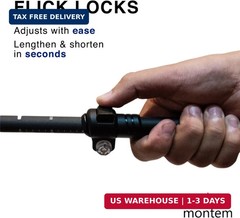 Montem Ultra Strong Trekking, Walking, and Hiking Poles – Collapsible, Lightweig