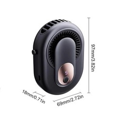 Rechargeable Portable Fan with 5 Adjustable Speeds and Status Display