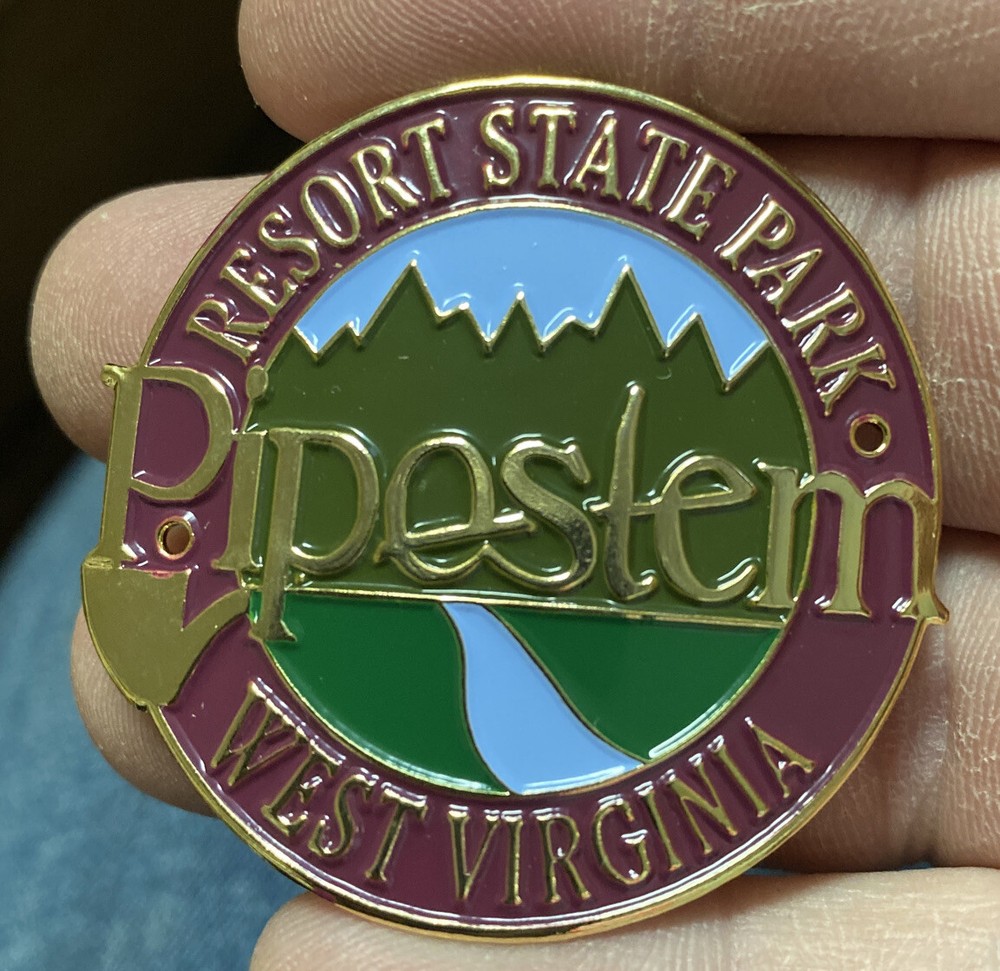 Pipestem State Park West Virginia Hiking Staff Stick Medallion NEW WV