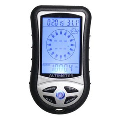Portable Multifunction Altimeter Digital Compass Clock Barometer Thermometer n