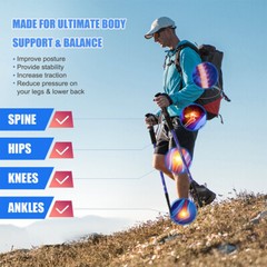 Trekking Walking Hiking Poles Sticks Aluminum Adjustable Alpenstock Pair of 2
