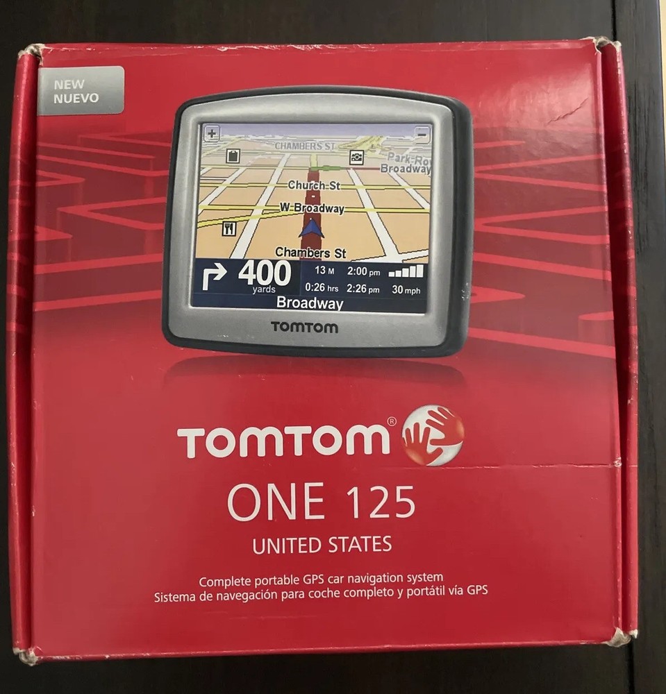 TomTom One 125 Portable GPS Car Navigation System 3.5″ Touch Screen US Maps
