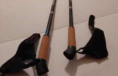 Nordic Walking Sticks Adjustable Locks Expandable To 54 Lightweight Trekking