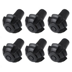 6Pcs Hiking Pole Tips – Rubber Feet for Walking Sticks & Trekking Poles, 11mm
