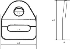 Fabric Door Handle Pull, Boot Trunk Strap, Grab Handle, Fixed Red