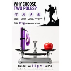 Trekking Poles Carbon Fiber for Hiking Trail Running High Strength Foldable
