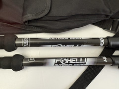 Foxelli Trekking Poles Lightweight Universal Black NEW IN Bag