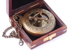 Nautical Compass, Custom engraved with wooden or leather pouch, Camping, Hiking
