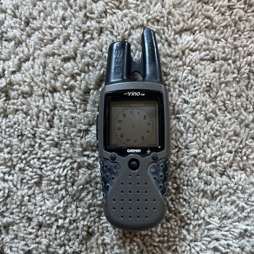 Garmin Rino 120 Handheld Hiking GPS Navigator & 2-Way Radio testd broken antenna