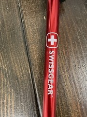 1 Swissgear 135cm Adjustable Walking Stick Pole Anti-shock And Ergonimic Handle