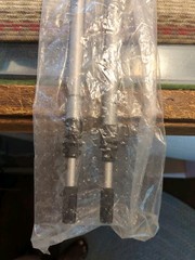 New L. L. Bean “Winter Walker” Gray/Silver Steel Walking Telescoping Poles NWT
