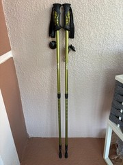DD Aluminum Adjustable Trekking Hiking Poles (2x) Olive Green