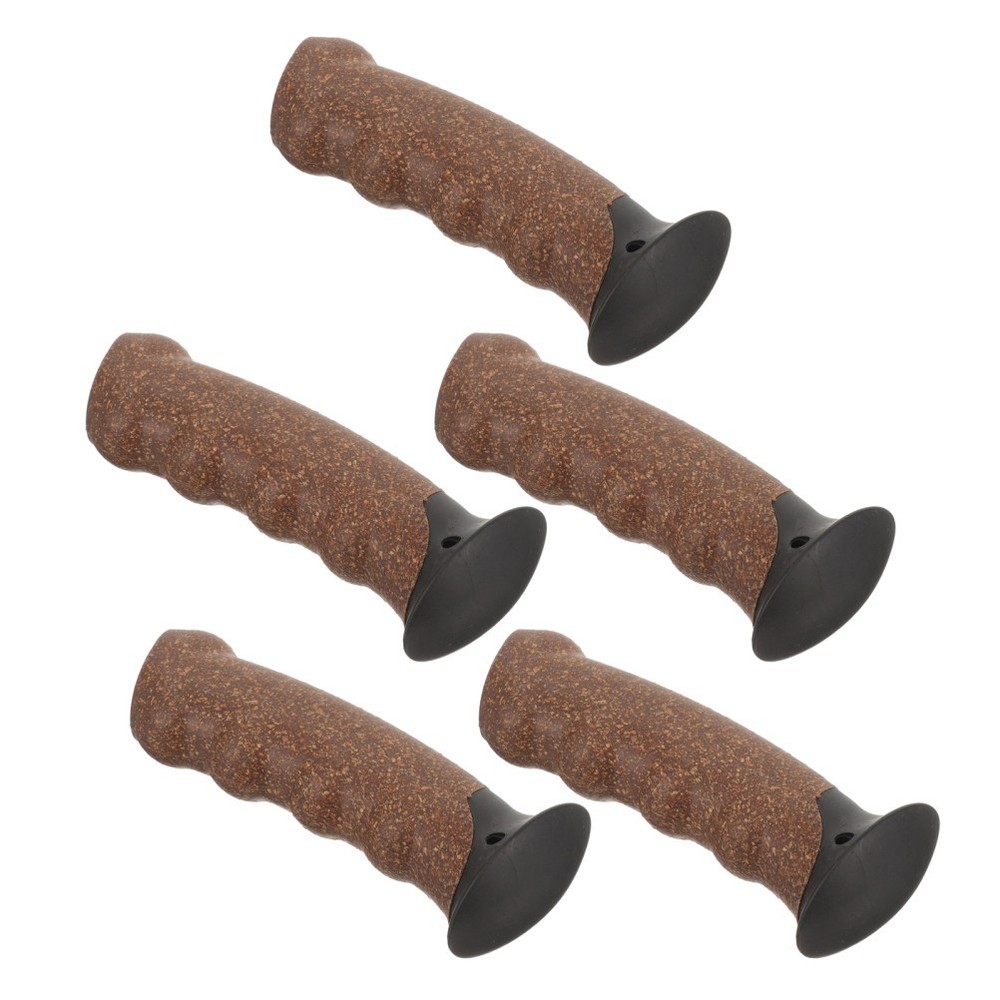 5 Pcs Hiking Stick Hand Grip Anti Slip Walking Cane Handle Pole Cork