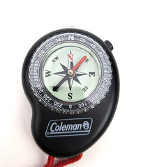 Coleman Compass with Degrees, LED Light, Lanyard, Hiking, Camping, Orienteer #C1