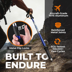 Trek-Z Collapsible Hiking & Trekking Poles – Balance Support for Seniors, Women,