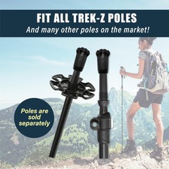 Black Trekking Pole Tips Replacement Hiking Walking Stick Poles Protectors