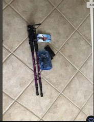 The Fit Life Nordic Walking Antishock Aluminum Trekking Poles Purple #10V2
