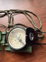 Cammenga Model 3h Tritium Lensatic Compass Olive Drab Used Once EUC