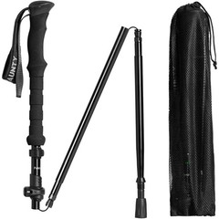 Travel Folding Trekking Hiking Pole with Carrying Case,Collapsible Cane