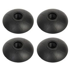 4Pairs Walking Crutch Tips Black Heavy Duty Rubber Anti Skid for Outdoor Hiking