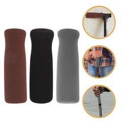 3Pcs Non Slip Rubber Walking Cane Handle Grips for Home Use Comfort Grip