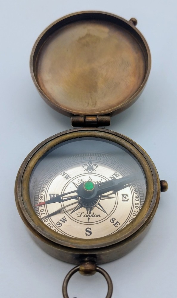 NEW Retro Jacko Boot Polish Tin Compass w/ Carrying Case WORKS