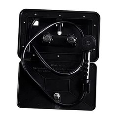 RV Exterior Shower Box Kit with Lock for Outside, Outdoor Non-Metallic RV Black