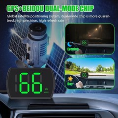 Velocimetro digital GPS para auto MPH HUD universal con pantalla LED grande
