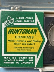 SILVA LIQUID FILLED JEWEL BEARING “HUNTSMAN COMPASS In Original Box
