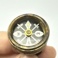Early Vintage Marbles Pin on Compass Gladstone Michigan – Working – No Pin –
