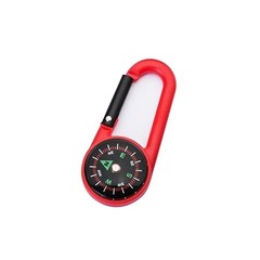 Mini Carabiner Compass Keychain for Camping Hiking Backpack Survival Tool