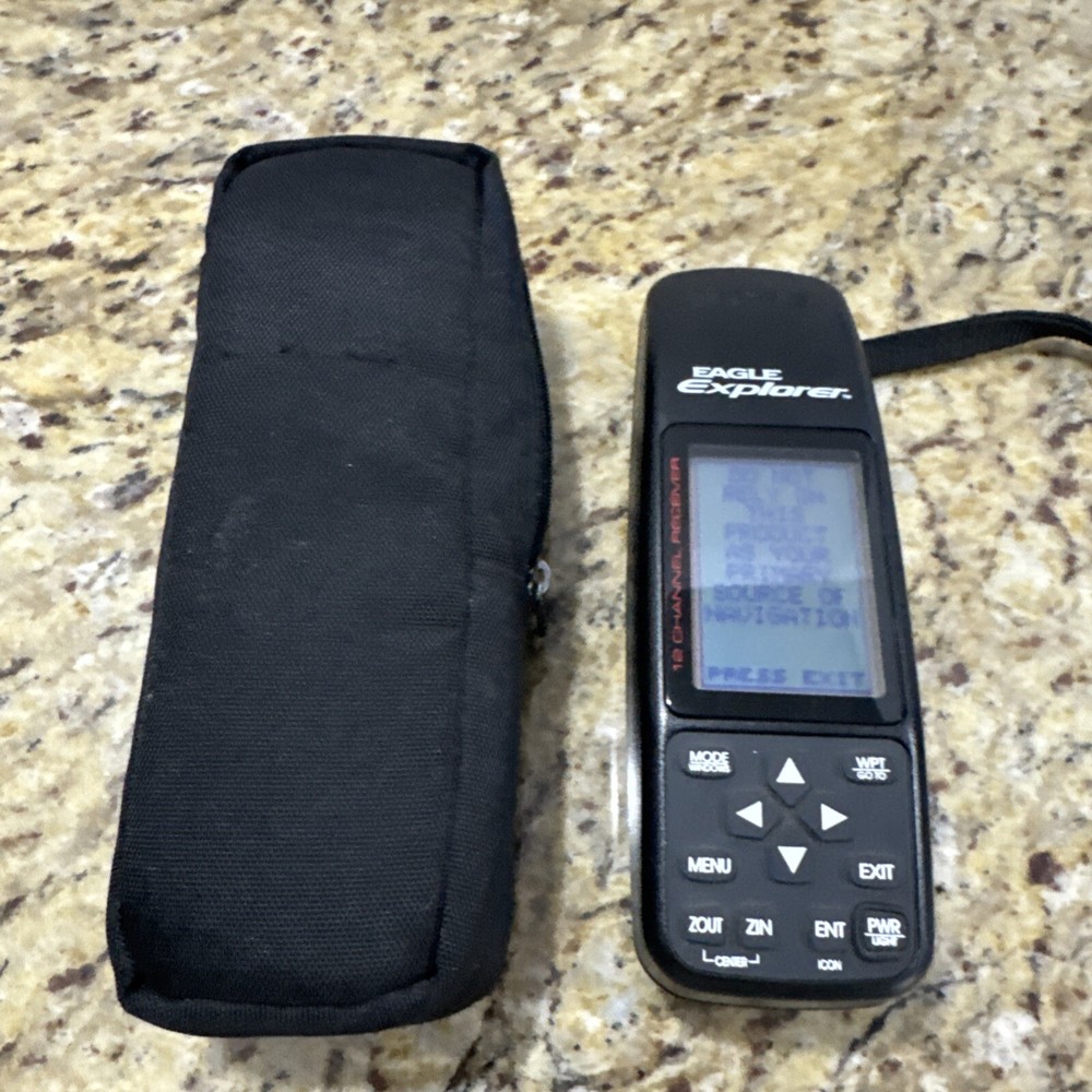 Eagle Explorer 12 Channel Handheld GPS Receiver-TESTED .case&batteries Cpix