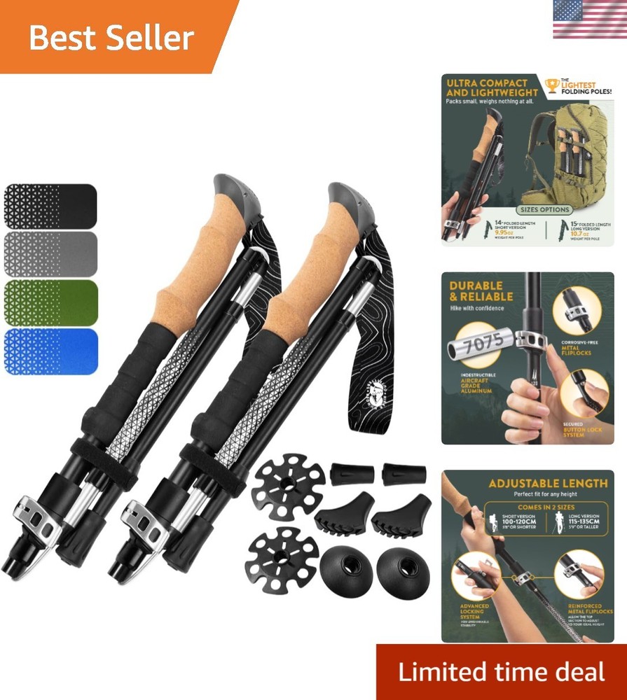 Compact and Ultralight Trekking Poles with Metal Locks – For Experienced Hikers