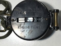 Vintage Lensatic Compass Liquid Filled- Japan Works