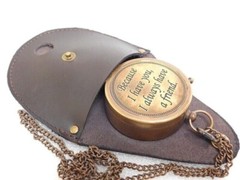 Antique Brass Compass Custom Engraved Compass Vintage Gift For Christmas