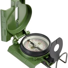Phosphorescent Waterproof Lensatic Compass for Hiking, Camping, Survival & Navig