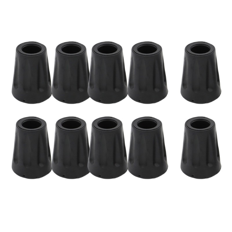 10pcs Outdoor Camp Hikes Protectors Caps Tip Rubber Trekking Poles Rubber Pad