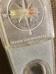 VINTAGE 4-In-1 Tool by Remington Hardware Co. Compass Stud Finder Magnifier Plum