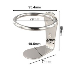 Wall Mount Cup Holder Made of 316 Stainless Steel for Yacht RV and Boat Use