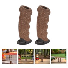6Pcs Comfortable Cork Handle Grips for Trekking Poles and Skiing Accessories
