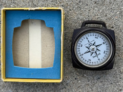 Vintage Taylor Showay Compass Model 2906 Handheld Pocket or Chain Hiking Walking